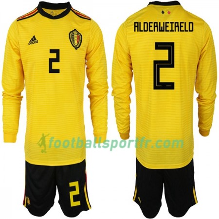Tenue Belgique ALDERWEIRELD 2 Enfant Extérieur Coupe du monde 2018 Maillot de Foot ML